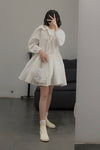 Shushutong round neck bowknot dress aw20dr05per334(PSST778)